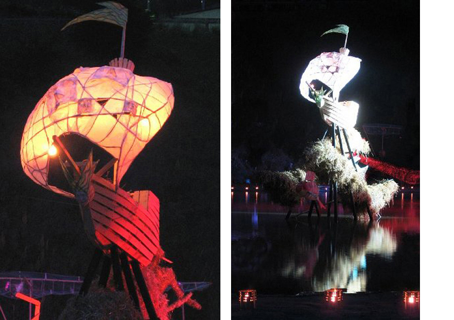 galleon-fire-sculpture